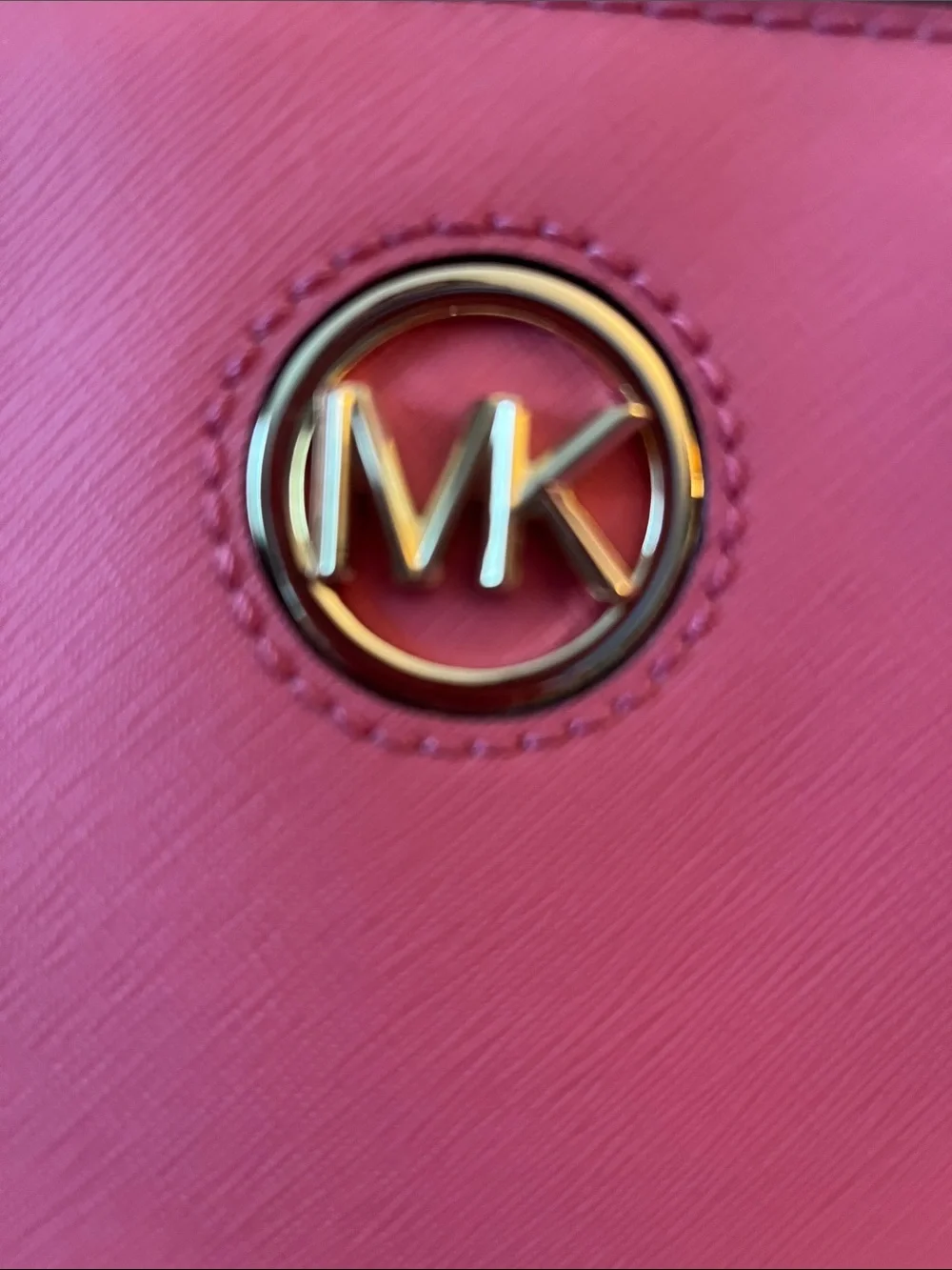 NWT Michael Kors Carmen Large Non-Leather Vegan Belted Tote Tea Rose